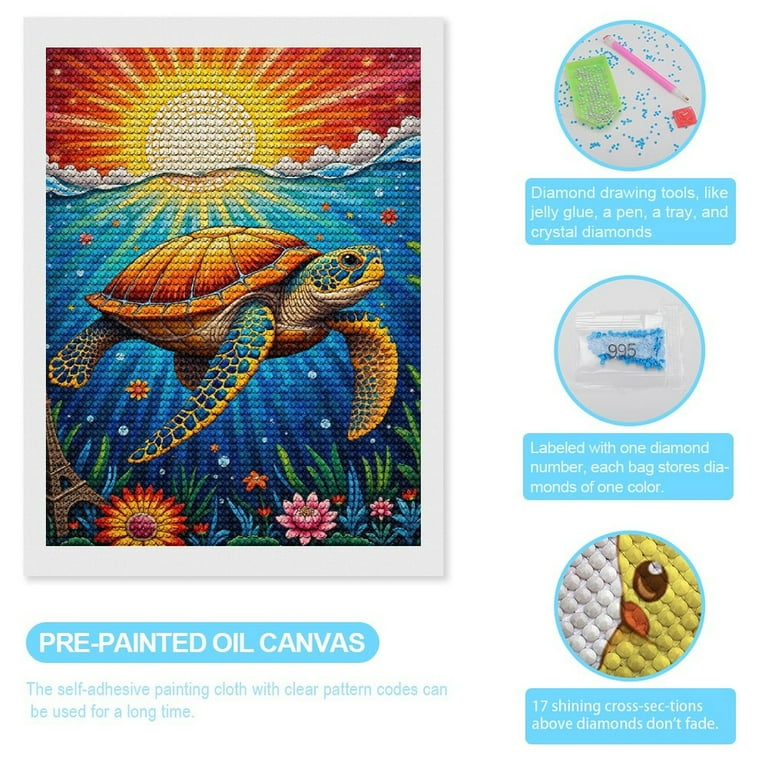 QINRUBB DIY 5D Tigre Blanc Diamond Art Kits Point De Croix Painting