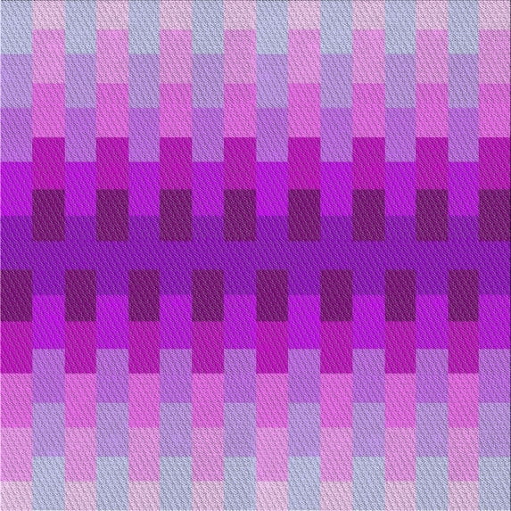 Ahgly Company Machine Washable Indoor Square Transitional Violet Purple Area Rugs, 7' Square