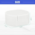 thumbnail image 4 of Vocoste Portable Soap Dish Box Soap Bar Holder for Travel Camping with Cover White 3.27"x2.91"x1.5", 4 of 7