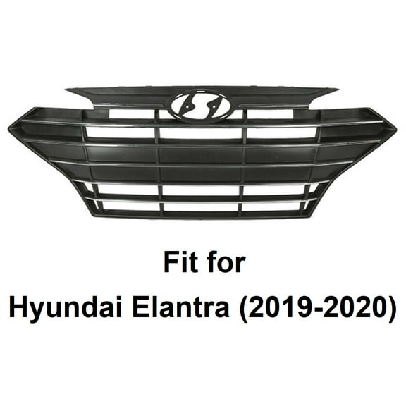 Fit for Hyundai Elantra (2019-2020) Front Grille, Black