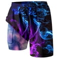 thumbnail image 4 of Letdown Men's Swim Trunk Knee Length Boardshort Printed Swimming Swimsuit Beach Shorts with Pockets Bathing Suit, 4 of 4