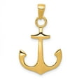 thumbnail image 5 of 14k Yellow Gold Anchor Charm Pendant, 5 of 7