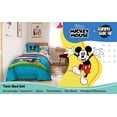 thumbnail image 2 of Up Disney Mickey Mouse Twin Comforter Set - 5 Piece Kids Bedding Includes, 2 of 7