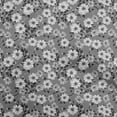 thumbnail image 1 of oneOone Cotton Flex Gray Fabric Floral Craft Projects Decor Fabric Printed By The Yard 40 Inch Wide, 1 of 4
