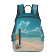 thumbnail image 1 of Balery Shopping Cart On Tropical Beach Mochila ligera para hombre y mujer: duradera e impermeable, ideal para la escuela, el trabajo, viajes y uso diario., 1 of 7