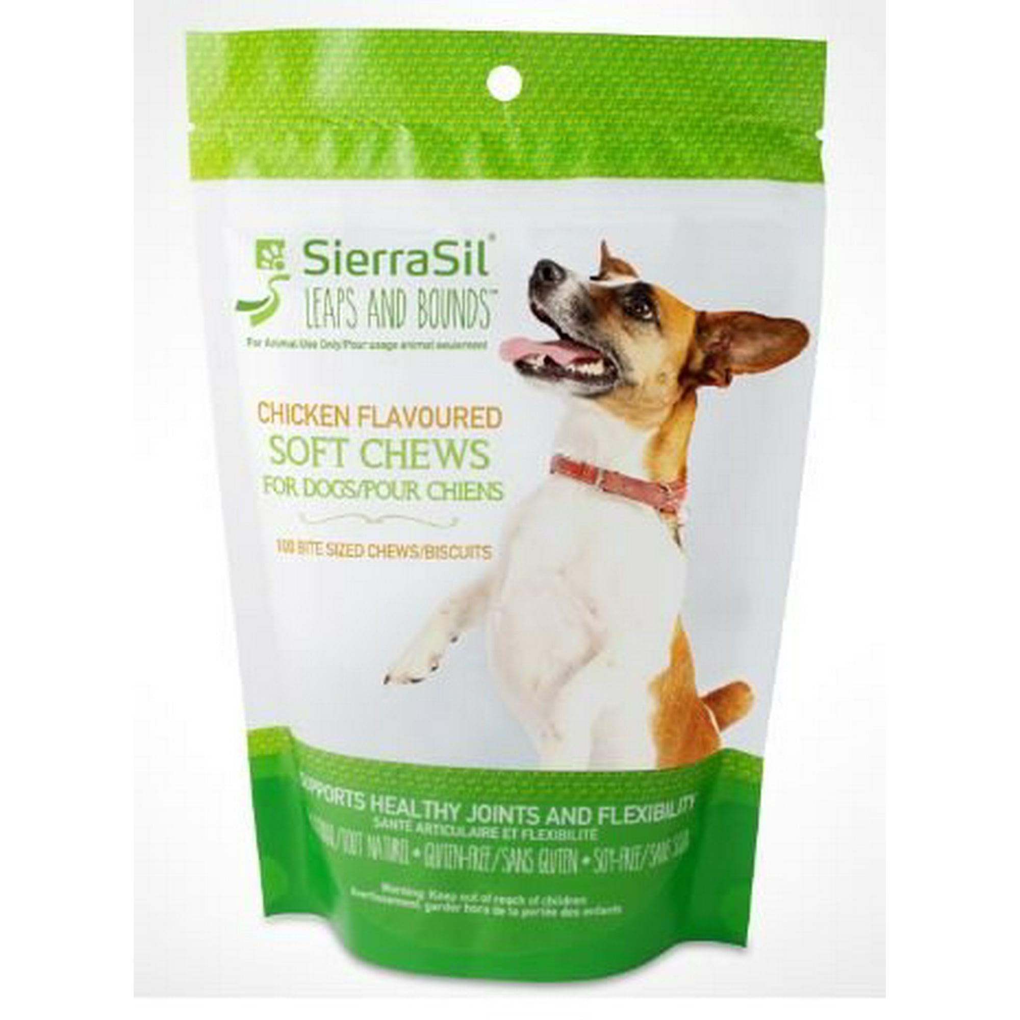 SierraSil Leaps and Bounds Dog Chews chicken 100 bite sized soft chews Walmart