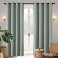 thumbnail image 1 of Cortinas Opacas Joydeco Burg 240 cm Juego de 2 Paneles Verde Salvia, 1 of 9