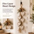 thumbnail image 2 of Hanging Heart Wall Decor, Rustic Farmhouse Hanging Heart Decoration with 5 Layer Wooden Hearts, Vintage Wood Hearts Trinket Shelf Hangings Art, Rustic Neutral, 2 of 5