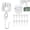 White, variant on Fmxomd Curtain Track Hooks 10 Pack - Durable Ceiling Track Roller Hooks for Curtains - Smooth Glider Curtain Tracks Rollers for Dividers or Closet Use - White Plastic and Steel Construction