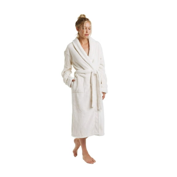 Women's Large/x-LargeWhite Keila Fleece Sherpa Robe