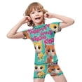 thumbnail image 4 of Super Kitties Boys Rash Guard Set 2 Piece Swimsuits Short Sleeve Bathing Suits with Trunks, 4 of 7
