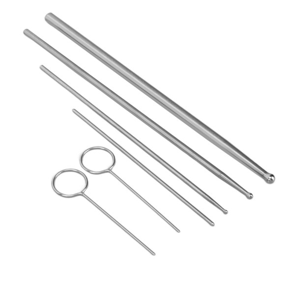 Reptilios de la sonda de sexo de serpientes, Kit de sondeo de sexo de serpiente de acero inoxidable 5 tamamos con caja de almacenamiento para la la Sonda de sexo de serpiente