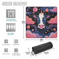 thumbnail image 3 of Cow Clouds Stars Beach Blanket Outdoor Picnic Blanket 78"x 78" Waterproof Foldable for Beach Camping Travel Hiking Grass Lawn Park, 3 of 5