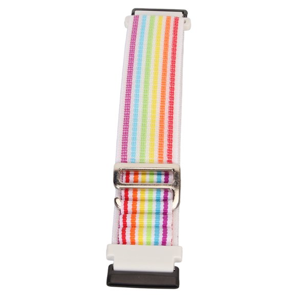 Accesorio de repuesto de correa de reloj inteligente de nailon tejido elástico apto para Fitbit Versa 4 3 Sense 2 Multicolor