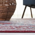 thumbnail image 4 of SAFAVIEH Tucson Jaylyn Traditional Machine Washable Area Rug, 6' x 9', Ivory/Red, 4 of 8