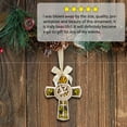 thumbnail image 3 of Holy Natures Harvest Themed Cross Christmas Ornament Holiday Decor Baptism from Fashioncraft 72 pack, 3 of 5