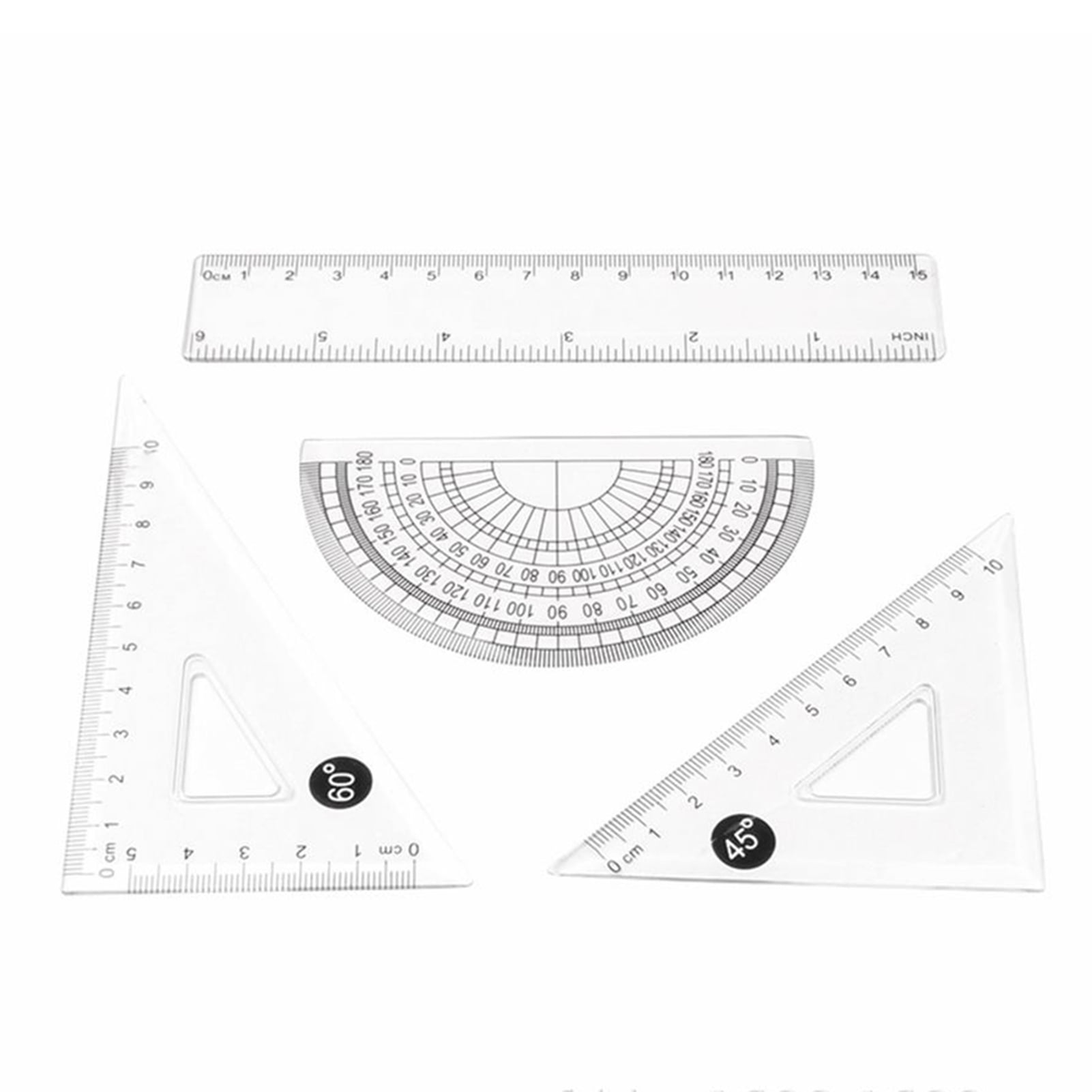 6 inch 15 cm Camlin Acrylic Plastic Ruler Straight Ruler Precision Scale 