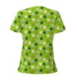 thumbnail image 5 of Wukai St Patrick's Day7 Casual V-Neck Graphic Tees for Women: Lightweight and Breathable Summer Tops with Stylish Design-X-Large, 5 of 8