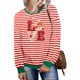 thumbnail image 5 of Xuyuer Christmas Sequins Sweatshirts Women Jolly Patch Crewneck Loose T-Shirt Xmas Long Sleeve Pullover Top, 5 of 6