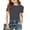 #~Dark Gray2885, variant on WOYY Girls Short Sleeve T Shirts Summer Slim Fit Crew Neck Ribbed Knit Tees, Sizes 5-14