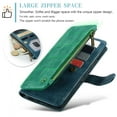 thumbnail image 6 of JTCASES for Google Pixel 8A Wallet Case with Zipper Purse Card Holders Flip Stand Wrist Strap Magnetic Closure PU Leather Anti-scratch Support Wireless Charging Drop Resistant Shell, Blue, 6 of 10