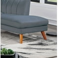 thumbnail image 5 of Classic Velvet Fabric 2pc Sectional Set Living Room Furniture Dark Gray Sofa And Chaise w Pillows Clean Lines Cushion Couch, 5 of 8