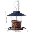 thumbnail image 2 of Anmrize Bird Houses for Outside, Metal Bird Feeder for Outside Hanging, Bird Feeders Squirrel Proof, 4 Lbs Large Capacity Iron Tube Mesh Wild Birdfeeder for Outdoor Finch Cardinal Chickadees, Coffee, 2 of 6