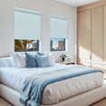 thumbnail image 2 of Keego Cordless Roller Shades for Window Mini Blackout Roller Blinds for Window Doors Custom Blue, 50"W x 48"H, 2 of 6