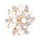 thumbnail image 4 of Broche de diamantesBroche Diamante Flor Perla Broche vintage Broche de cristal Rendimiento confiable Jadeshay A, 4 of 8