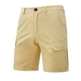 thumbnail image 2 of Up to 65% Off Clearance DDAPJ pyju Mens Twill Cargo Shorts Ripstop Hiking Shorts Lightweight Outdoor Tactical Work Shorts with Multi Pockets Yellow XXXL, 2 of 9