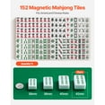 thumbnail image 3 of KFFKFF Automatic Mahjong Table with Wheels, Includes 2 Sets of 42 mm Tiles (152 Pieces), Foldable Design with Automatic Shuffling, Ideal for Home Use, Outdoor Activities, 3 of 9