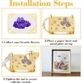 thumbnail image 6 of Handcrafted Mini Flower Press, Gold-Plated Metal Press Kit with Floral Patterns, Portable for Preserving Blooms, Leaves, Botanical Art(D), 6 of 6