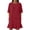 Red, variant on Horkkom T Shirt Dress Women Summer Short Sleeve Solid Color Mini Dresses Ruffle Beach Sundresses, S-2XL