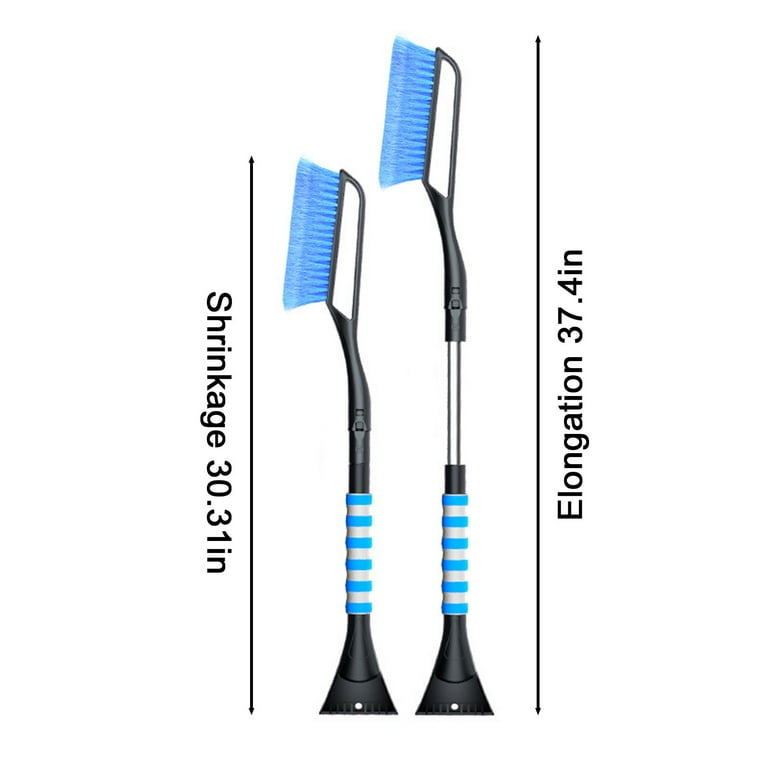 JIAING 31.5 Snow Brush for Car with Ice Scrapers for Windshield - 2-in-1  Extendable Snow Removal Tool with Soft Bristles and Foam Handle for  Christmas Car, Truck, SUV 