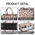 thumbnail image 4 of Large Capacity Tote Bag,White Brown Footballs Pattern Handbag Fashion Luxury Tote Bag,15.7"x13"x 5.1" Inches,Laptop Compatible, 4 of 6