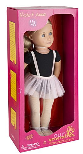 Our Generation for Age 3 & Up Violet Anna 18" Regular Ballerina Fashion Doll