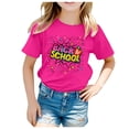 thumbnail image 1 of aDJFDGT T-Shirts Chat Enfants Saison Scolaire Rentrée Scolaire Imprimé Décontracté Manches Courtes Haut T-Shirt, 1 of 7