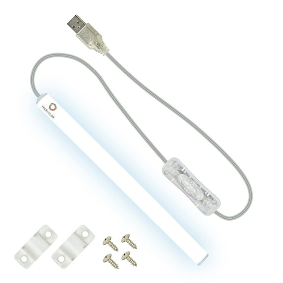 TrueColor USB-Powered LED Light Bar 8” - Easy to Install LED Light Bar with Frosted Cover, 3M Tape Included - Lasts up to 100,000 Hours (Daylight)