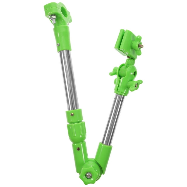 Phenofice 1 Pce Support de Parapluie de Vélo en Acier Inoxydable Noir Support Réglable pour Pluie et Soleil