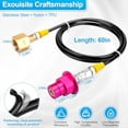 thumbnail image 2 of Machine Adapter with Quick Connect Hose for CO2 Storage Tanks, Compatible with for Soda Terra/Art//Duo,1set * terra sodastream, 2 of 7