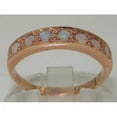 thumbnail image 3 of LBG 10k Rose Gold Natural Opal Womens Eternity Ring - 9.5 - Sizes 4 to 12 Available, 3 of 5