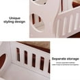 thumbnail image 5 of Round Bedside Table For Small Apartments, Creative Modern Design With Open Shelf And Decorative Top, Compact Functional Nightstand For Bedroom With Easy Cleaning And Practical, 5 of 5