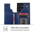 thumbnail image 4 of SOATUTO For Samsung S22 Ultra 5G 6.8 inch Case Wallet Case with Card Holder PU Leather Card Slots Case Double Magnetic Clasp Durable Shockproof Cover For Samsung Galaxy S22 Ultra 5G 6.8" - Blue, 4 of 9