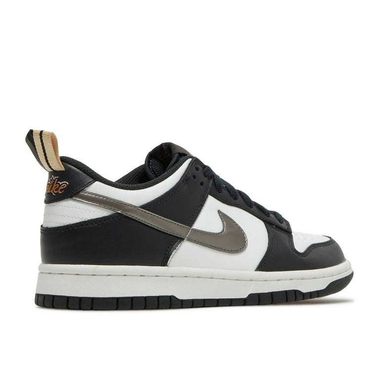 Youth Nike Dunk Low Shoes in Off Noir/Metallic Pewter