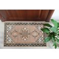 thumbnail image 2 of Brown Rugs, Medallion Rugs, Ethnic Pattern Rug, Chenille Printed Design Rugs, Turkish Rug, Salon Rug, Home Decor Rug, Wall Hanging Rug, Farmhouse Rug, 2'x3' - 60x90 cm, 2 of 8