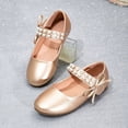 thumbnail image 5 of newwalpole Toddler/Little Girls' Ballerina Flat Mary Jane Princess Dress Shoes - Wedding School Party Rose Gold for Size 12, 5 of 9
