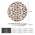 thumbnail image 2 of Salouo Colorful Butterfly Pattern Bone China Decorative Plate,Holiday Decor Decorative Ceramic Plates with Stand Elegant Home DéCor for Hallway/Living Room/Bedroom-6in, 2 of 6