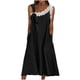 thumbnail image 1 of Vestido de Verano Casual sin Mangas Gradual de las Mujeres Vestido Largo con Cuello en V, Vestido de Vacaciones de Poliéster Suave, 1 of 7