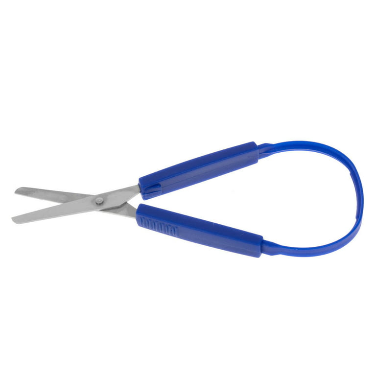 New Mini Stainless Steel Loop Scissors Adaptive Design Colorful Grip  Scissor DIY Art Craft Cutting Tool