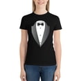 thumbnail image 7 of Tuxedo Women’s Cotton Short Sleeve T-Shirt HD Graphic Print Casual Crew Neck Tee S, 7 of 7